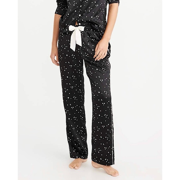 Abercrombie & Fitch Celestial Satin Pajama Pants MEDIUM - Picture 1 of 6